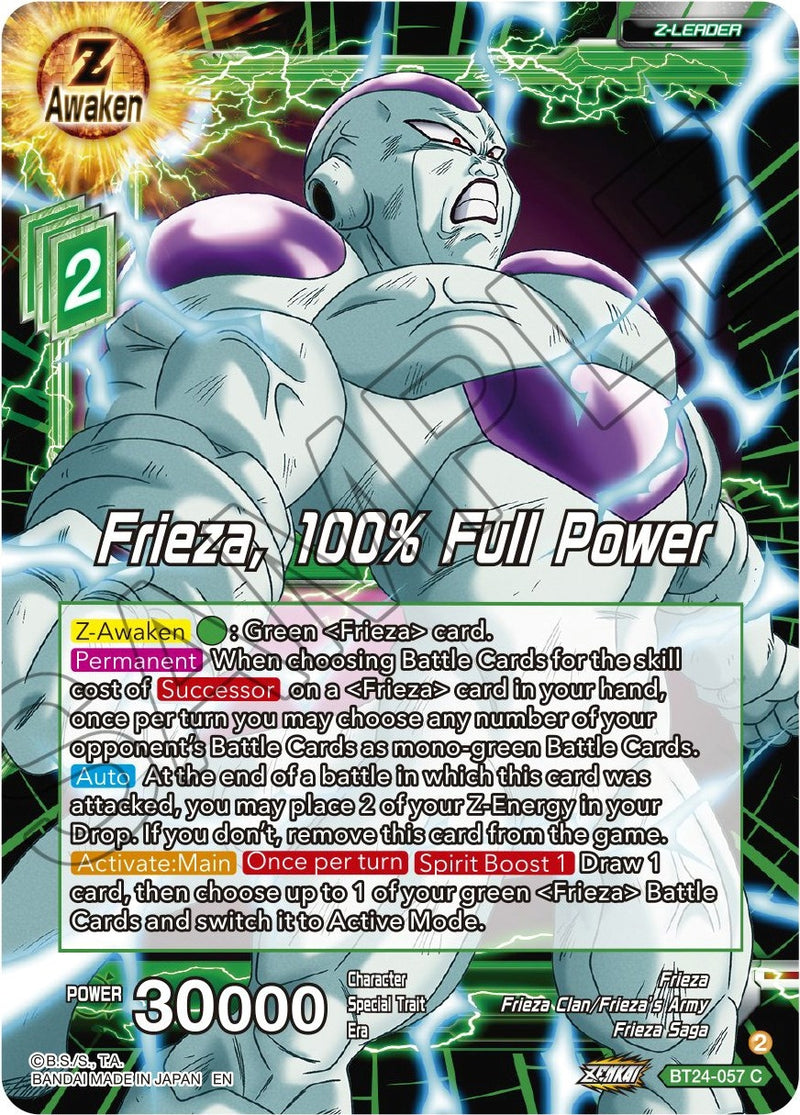 [BT24-057] Frieza, 100% Full Power (Beyond Generations)