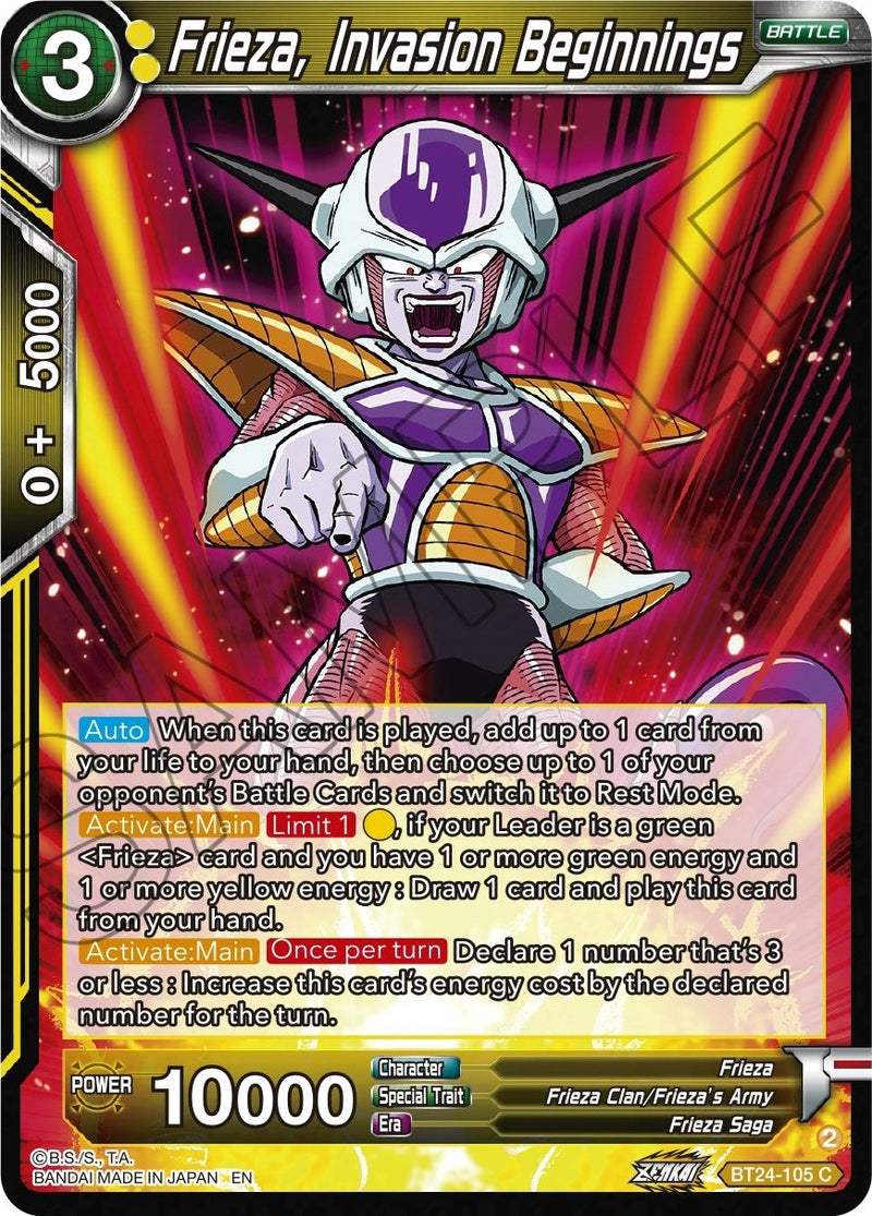 [BT24-105] Frieza, Invasion Beginnings (Beyond Generations)