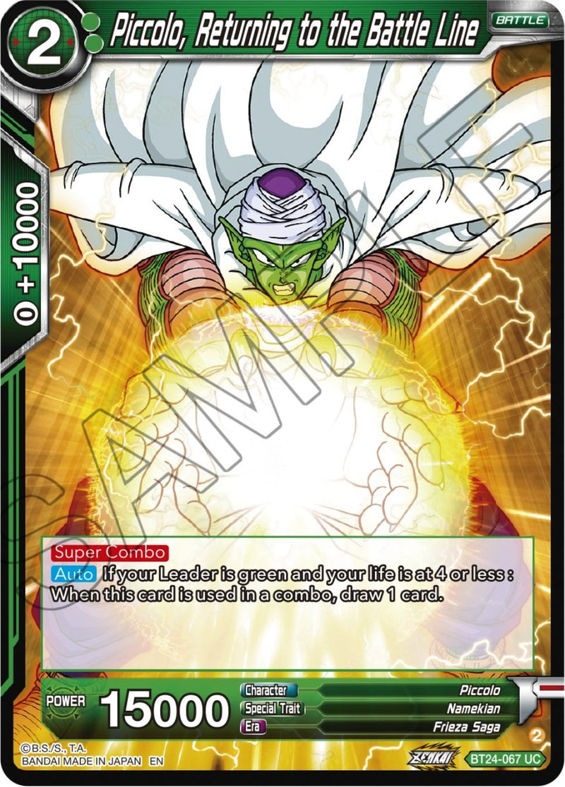 [BT24-067] Piccolo, Returning to the Battle Line (Beyond Generations)