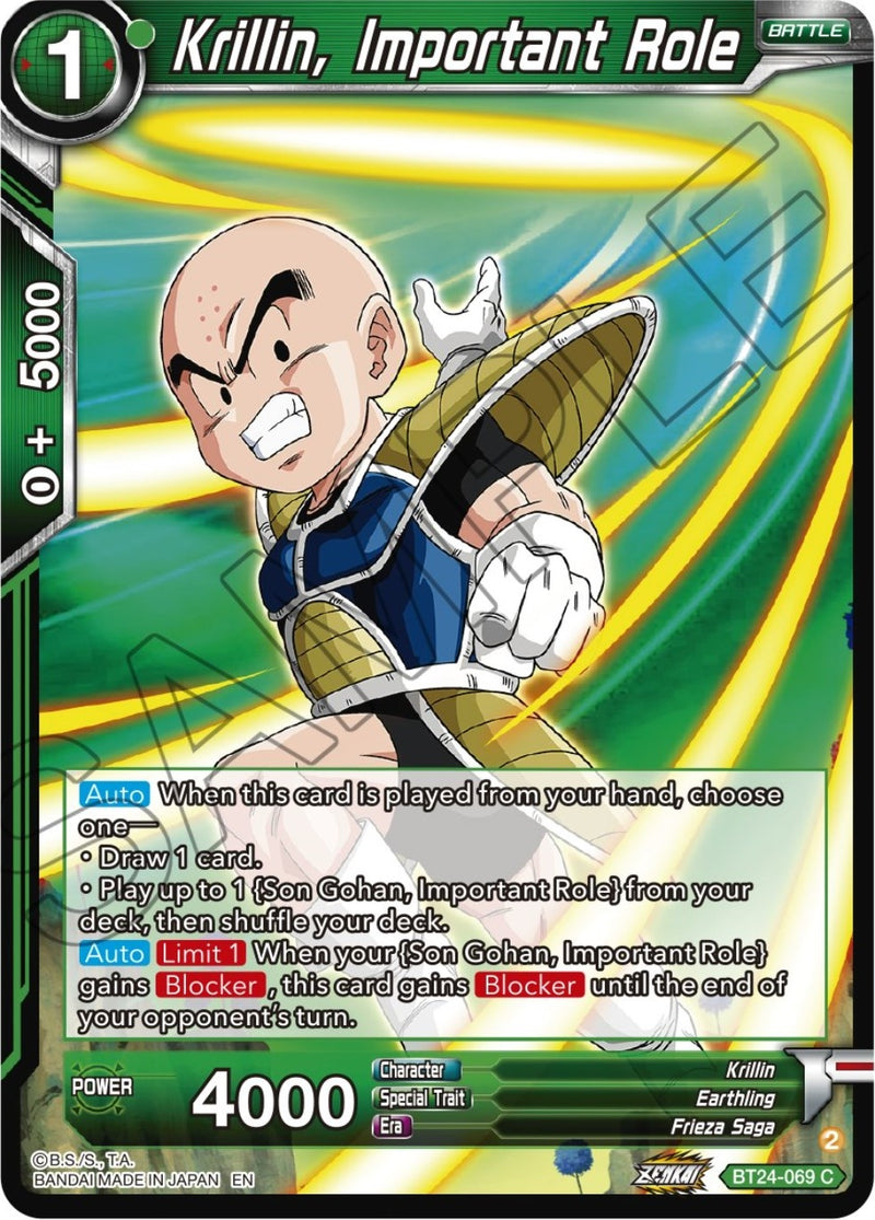 [BT24-069] Krillin, Important Role (Beyond Generations)