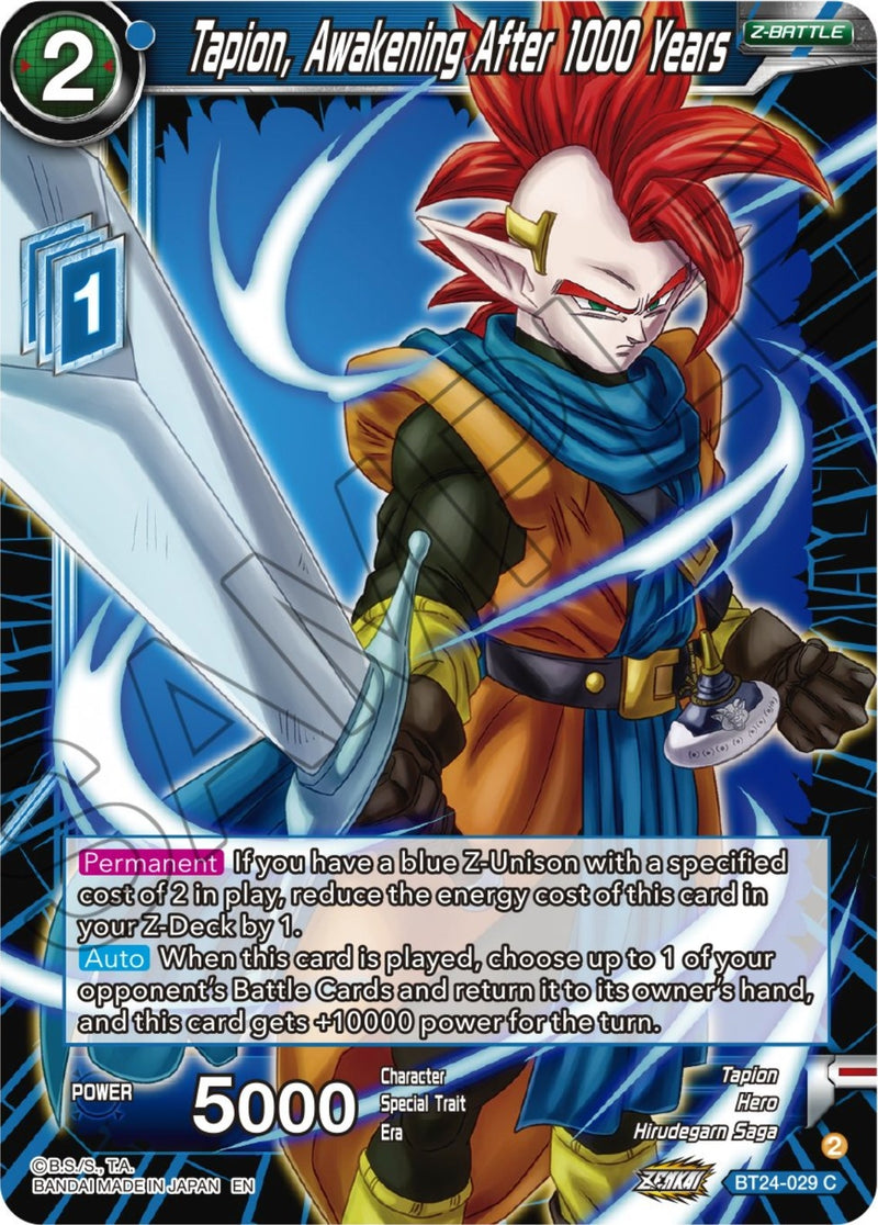 [BT24-029] Tapion, Awakening After 1000 Years (Beyond Generations)