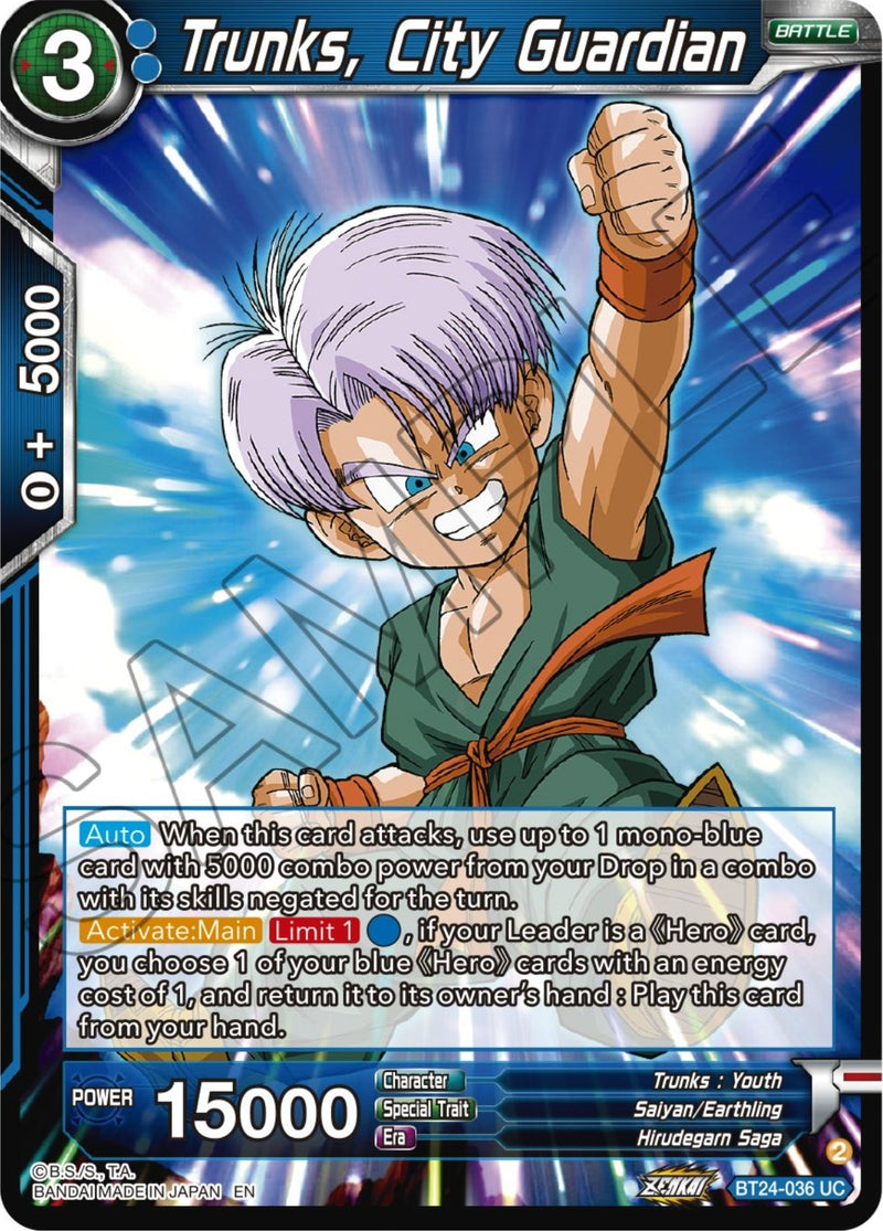 [BT24-036] Trunks, City Guardian (Beyond Generations)