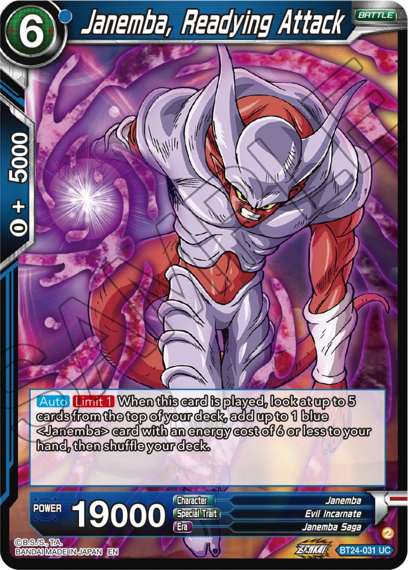 [BT24-031] Janemba, Readying Attack (Beyond Generations)