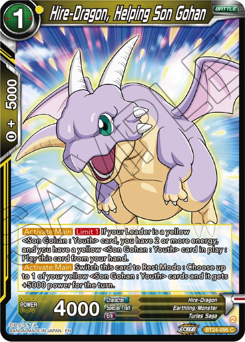 [BT24-095] Hire-Dragon, Helping Son Gohan (Beyond Generations)