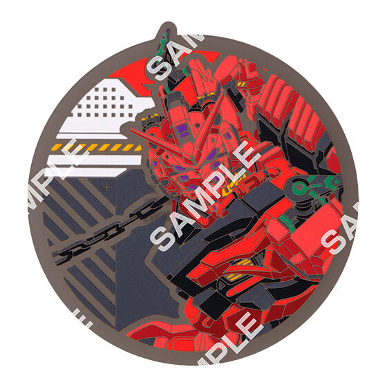 Flat Gashapon - Clear Rubber Coaster - Mobile Suit Gundam GQuuuuuuX