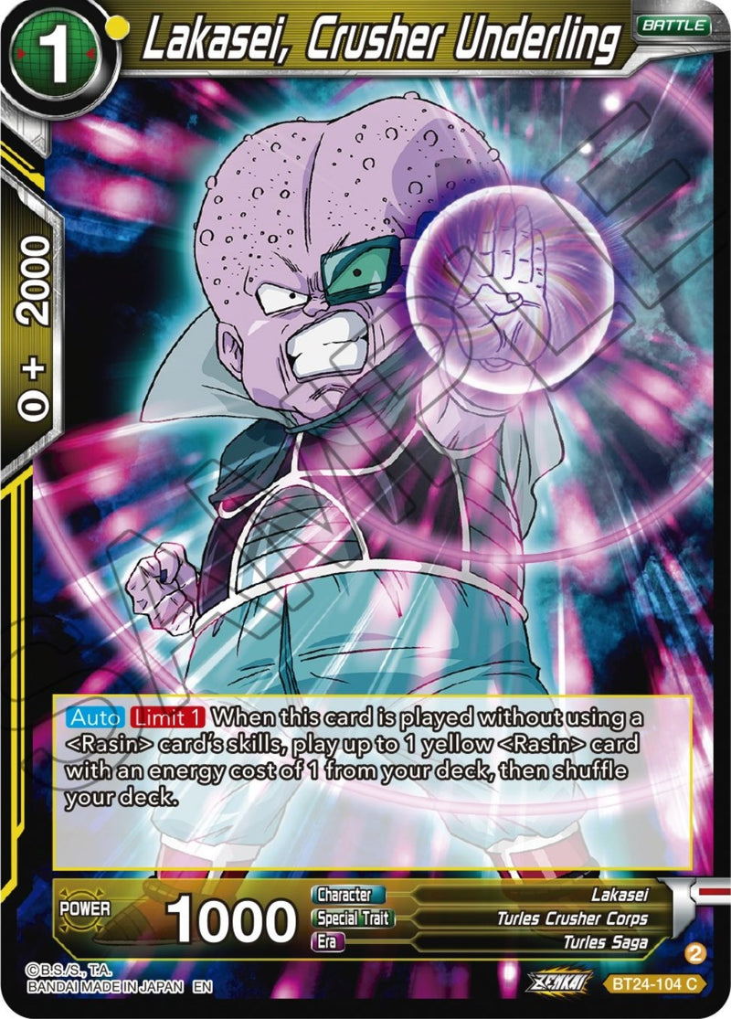 [BT24-104] Lakasei, Crusher Underling (Beyond Generations)