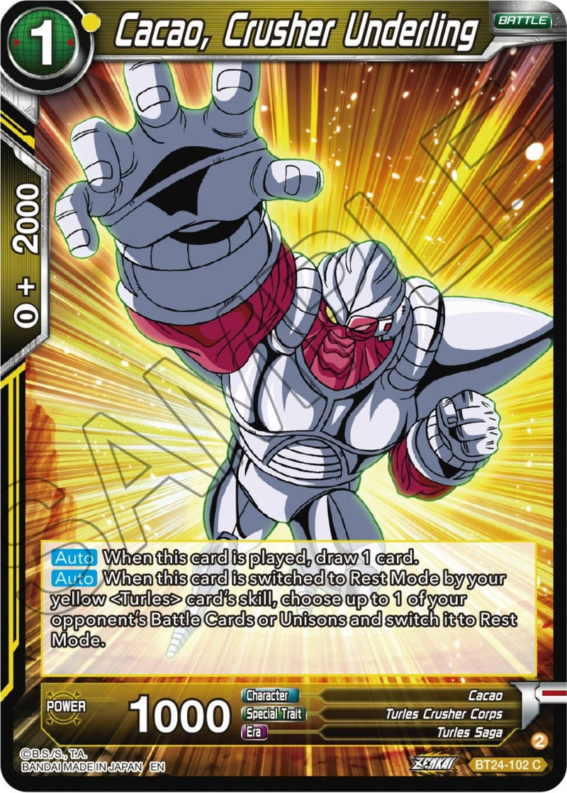 [BT24-102] Cacao, Crusher Underling (Beyond Generations)
