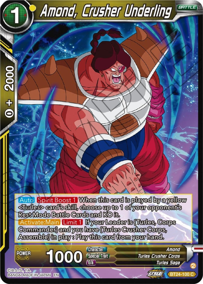 [BT24-100] Amond, Crusher Underling (Beyond Generations)