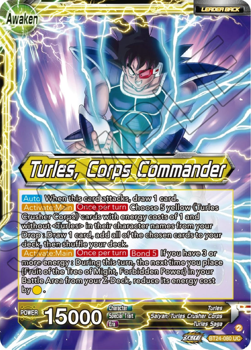 [BT24-080] Turles // Turles, Corps Commander (Beyond Generations)