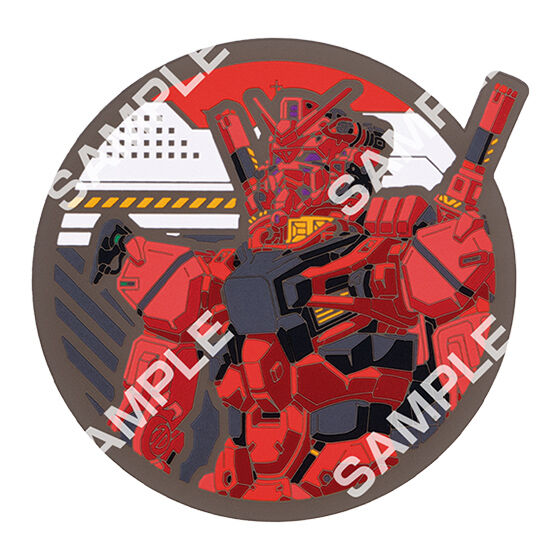 Flat Gashapon - Clear Rubber Coaster - Mobile Suit Gundam GQuuuuuuX