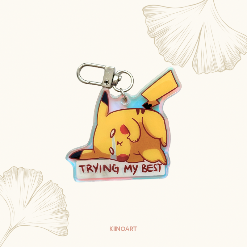 Pikachu Try - Keychain