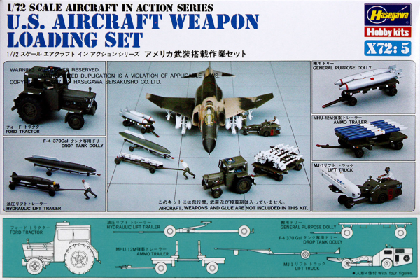 [X72-5] U.S. Aircraft Weapon Loading Set 1/72