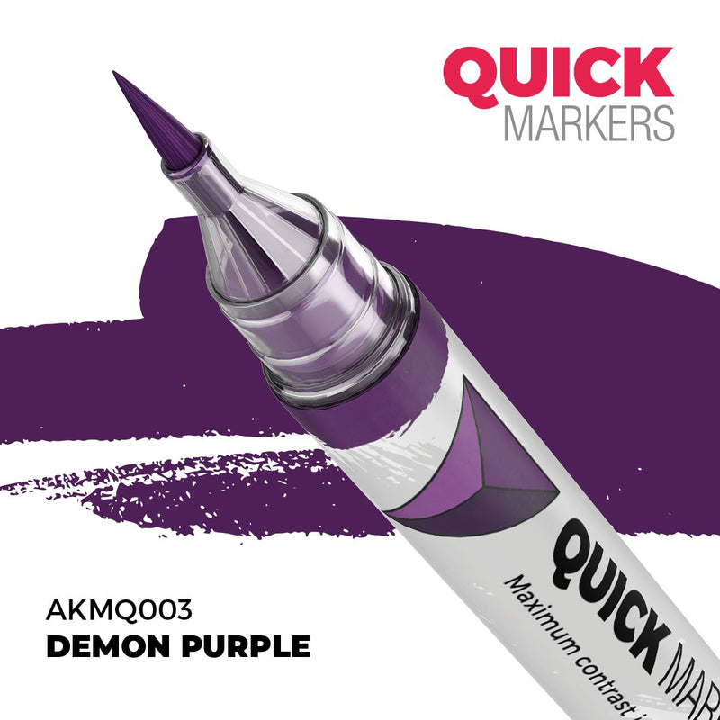 AKMQ003 Quick Markers - Demon Purple