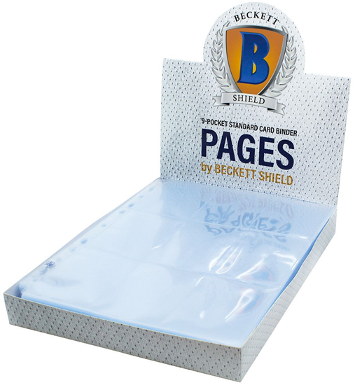 Beckett Shield - 9 Pocket Standard Card Binder Pages (Pack Of 100)