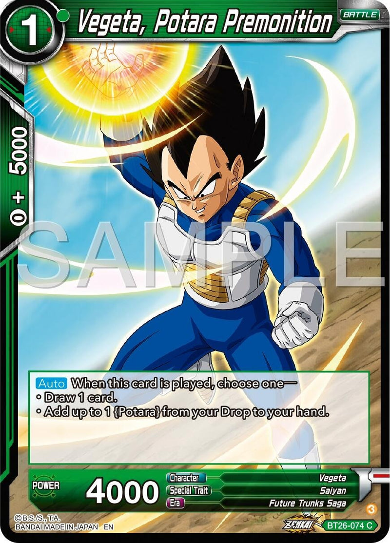 [BT26-074] Vegeta, Potara Premonition (Ultimate Advent)