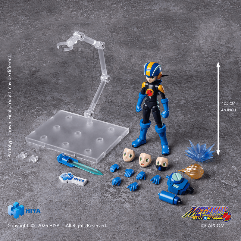 [Preorder][ETA Q1 2027] HIYA Exquisite Basic Series None Scale 4.9 Inch Mega Man Battle Network Series MegaMan.EXE Action Figure