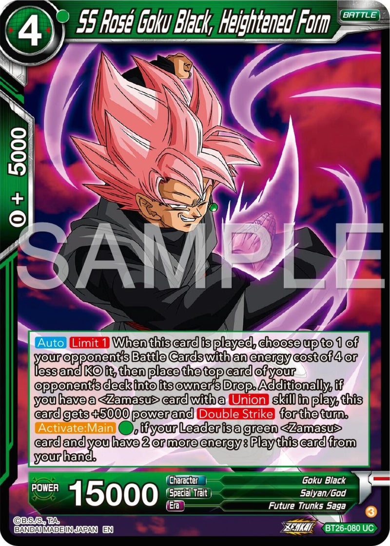 [BT26-080] SS Rosé Goku Black, Heightened Form (Ultimate Advent)