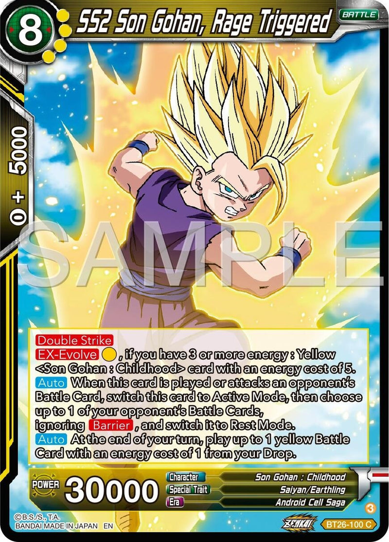 [BT26-100] SS2 Son Gohan, Rage Triggered (Ultimate Advent)