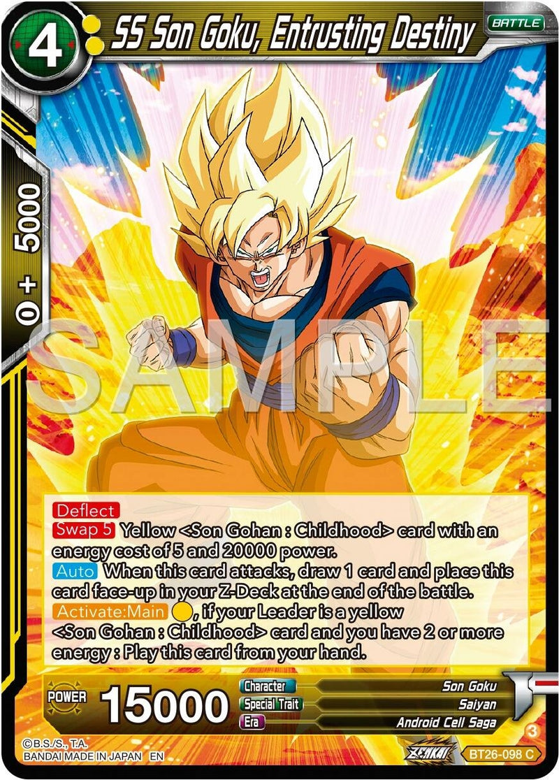 [BT26-098] SS Son Goku, Entrusting Destiny (Ultimate Advent)