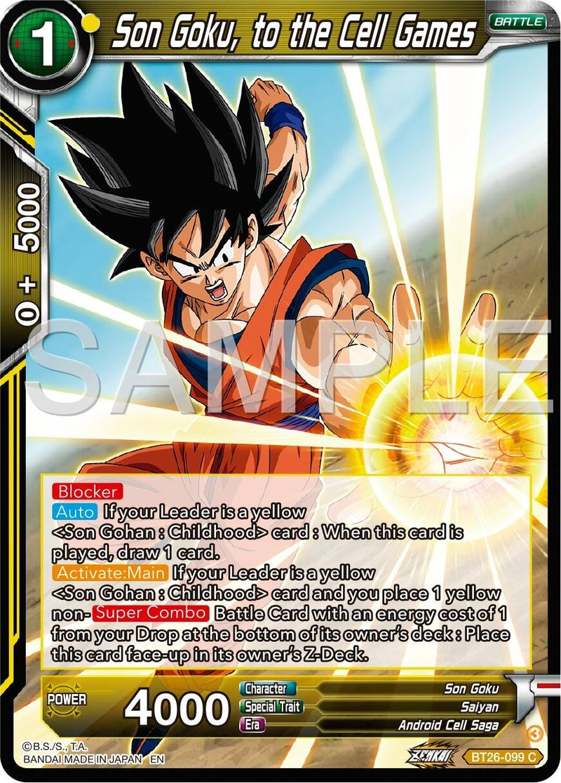 [BT26-099] Son Goku, to the Cell Games (Ultimate Advent)