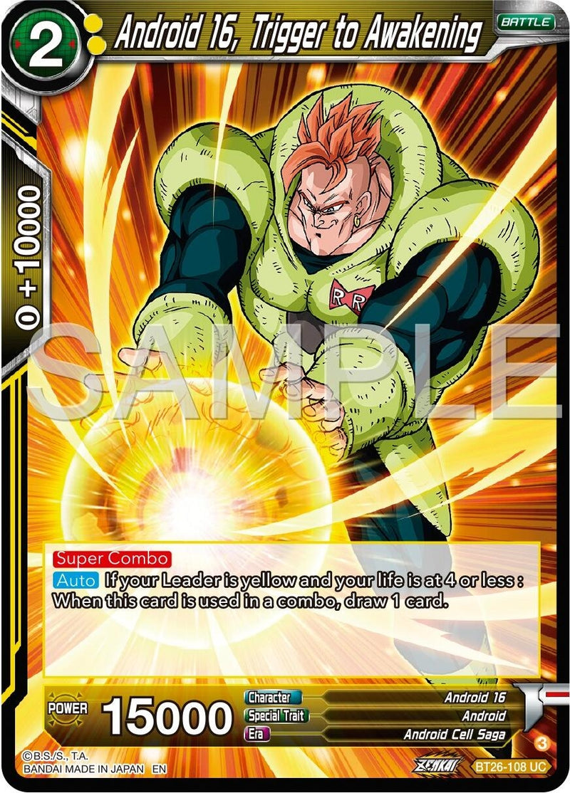 [BT26-108] Android 16, Trigger to Awakening (Ultimate Advent)