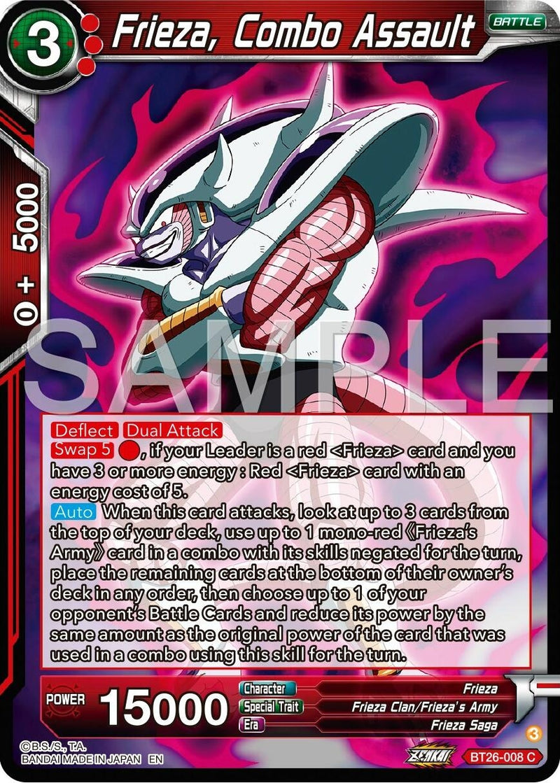 [BT26-008] Frieza, Combo Assault (Ultimate Advent)