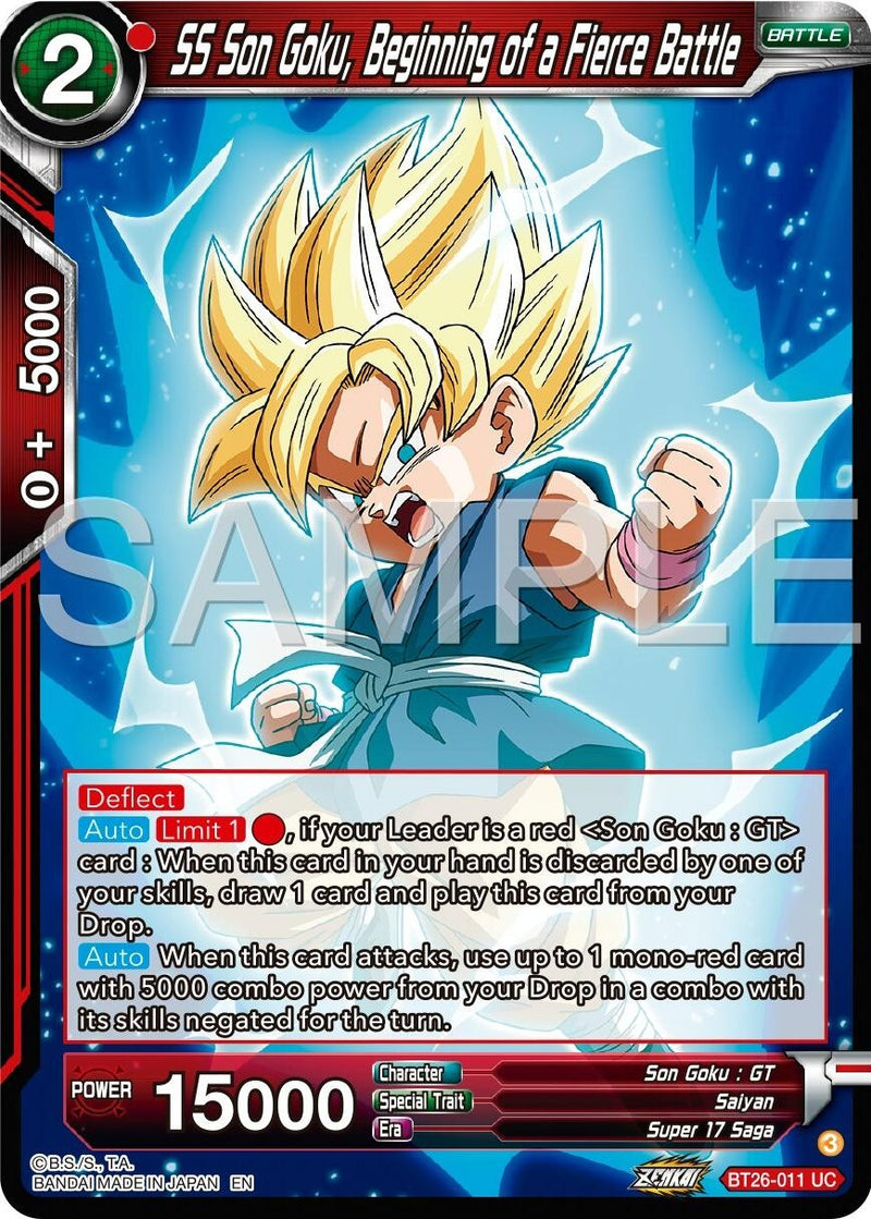 [BT26-011] SS Son Goku, Beginning of a Fierce Battle (Ultimate Advent)