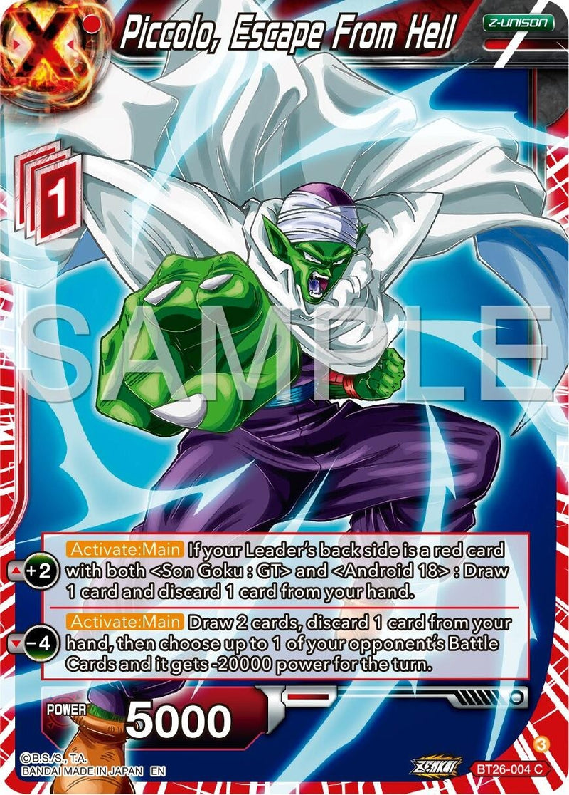 [BT26-004] Piccolo, Escape From Hell (Ultimate Advent)
