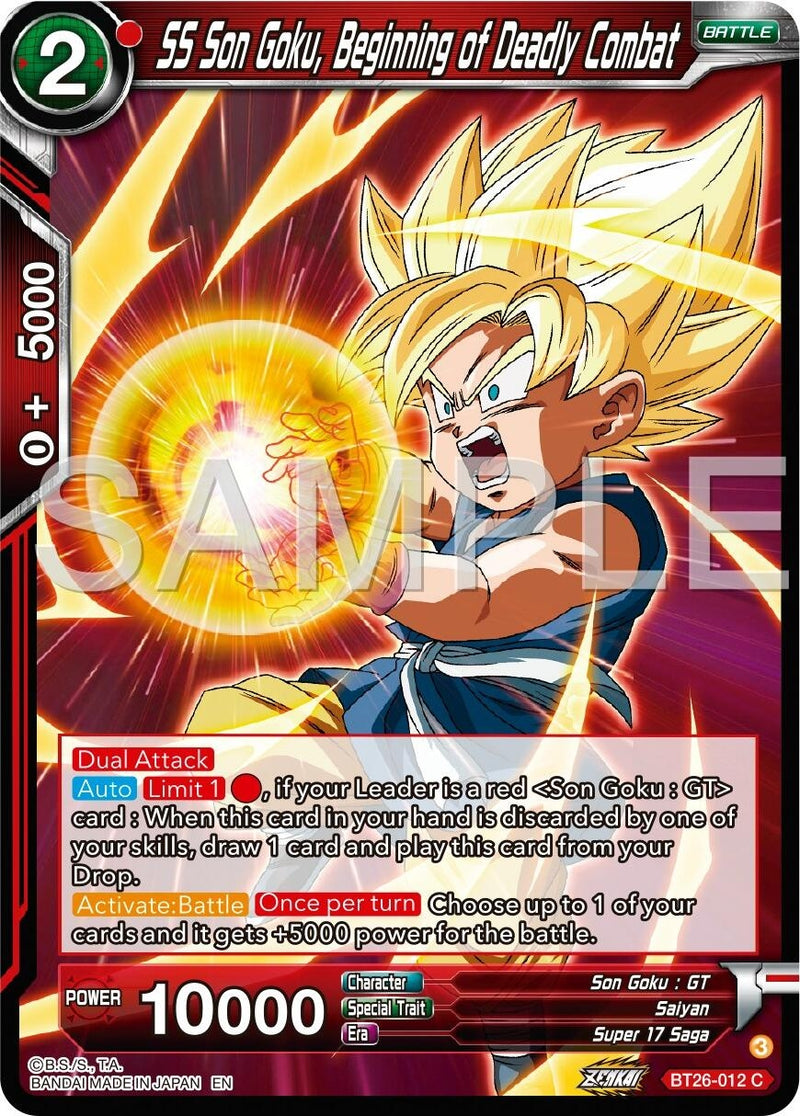 [BT26-012] SS Son Goku, Begining of Deadly Combat (Ultimate Advent)