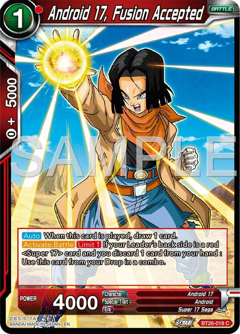 [BT26-018] Android 17, Fusion Accepted (Ultimate Advent)