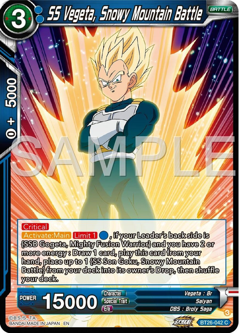 [BT26-042] SS Vegeta, Snowy Mountain Battle (Ultimate Advent)
