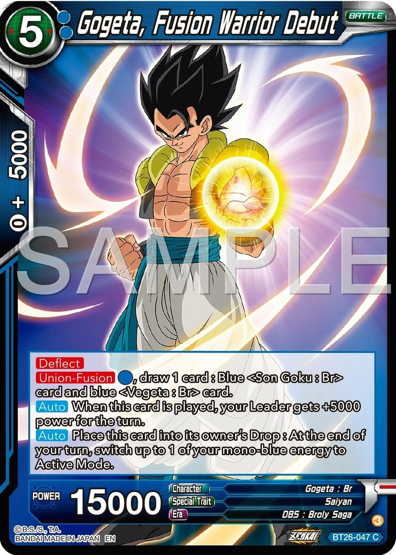 [BT26-047] Gogeta, Fusion Warrior Debut (Ultimate Advent)