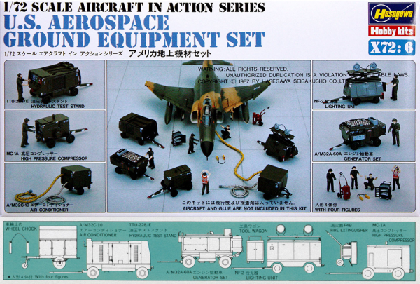 [X72-6] U.S. Aerospace Ground Equipment Set 1/72