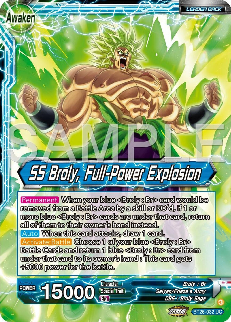[BT26-032] Broly // SS Broly, Full-Power Explosion (Ultimate Advent)