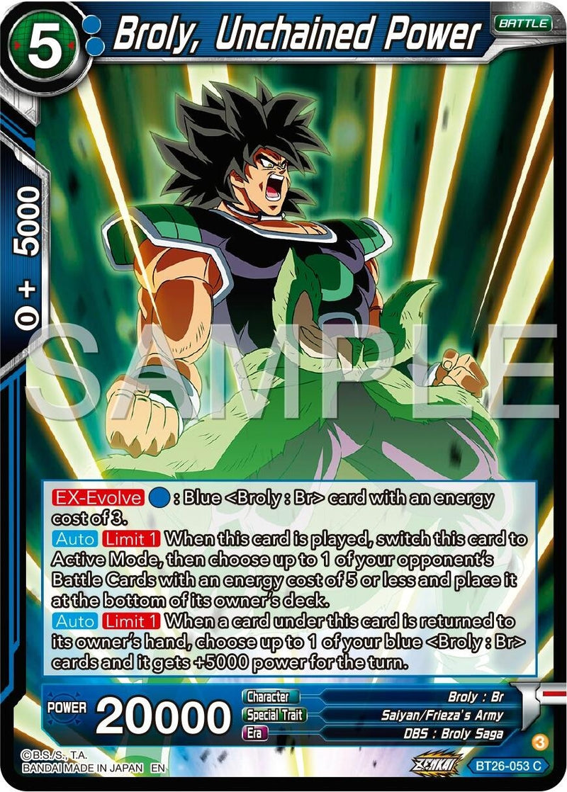 [BT26-053] Broly, Unchained Power (Ultimate Advent)