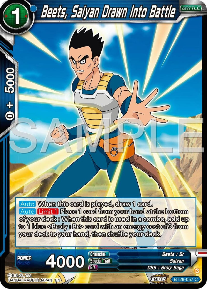 [BT26-057] Beets, Saiyan Drawn Into Battle (Ultimate Advent)