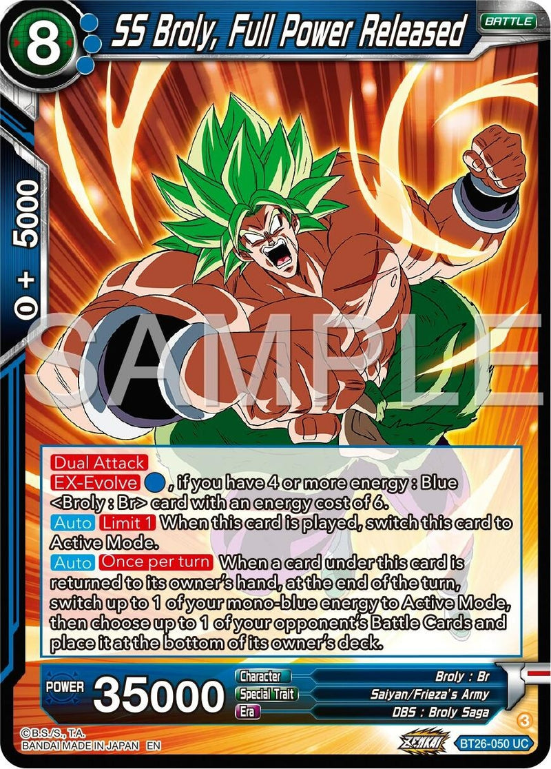 [BT26-050] SS Broly, Full Power Released (Ultimate Advent)