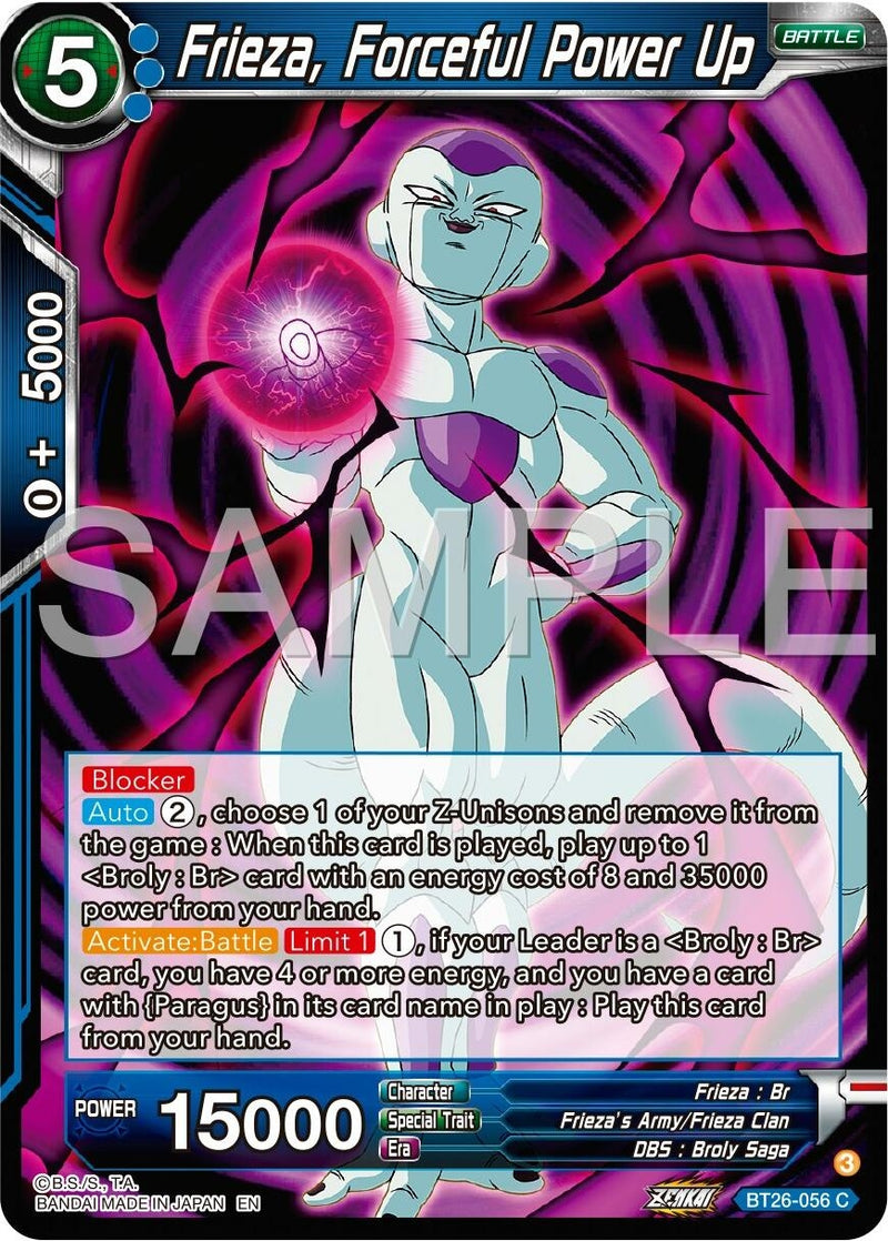 [BT26-056] Frieza, Forceful Power Up (Ultimate Advent)