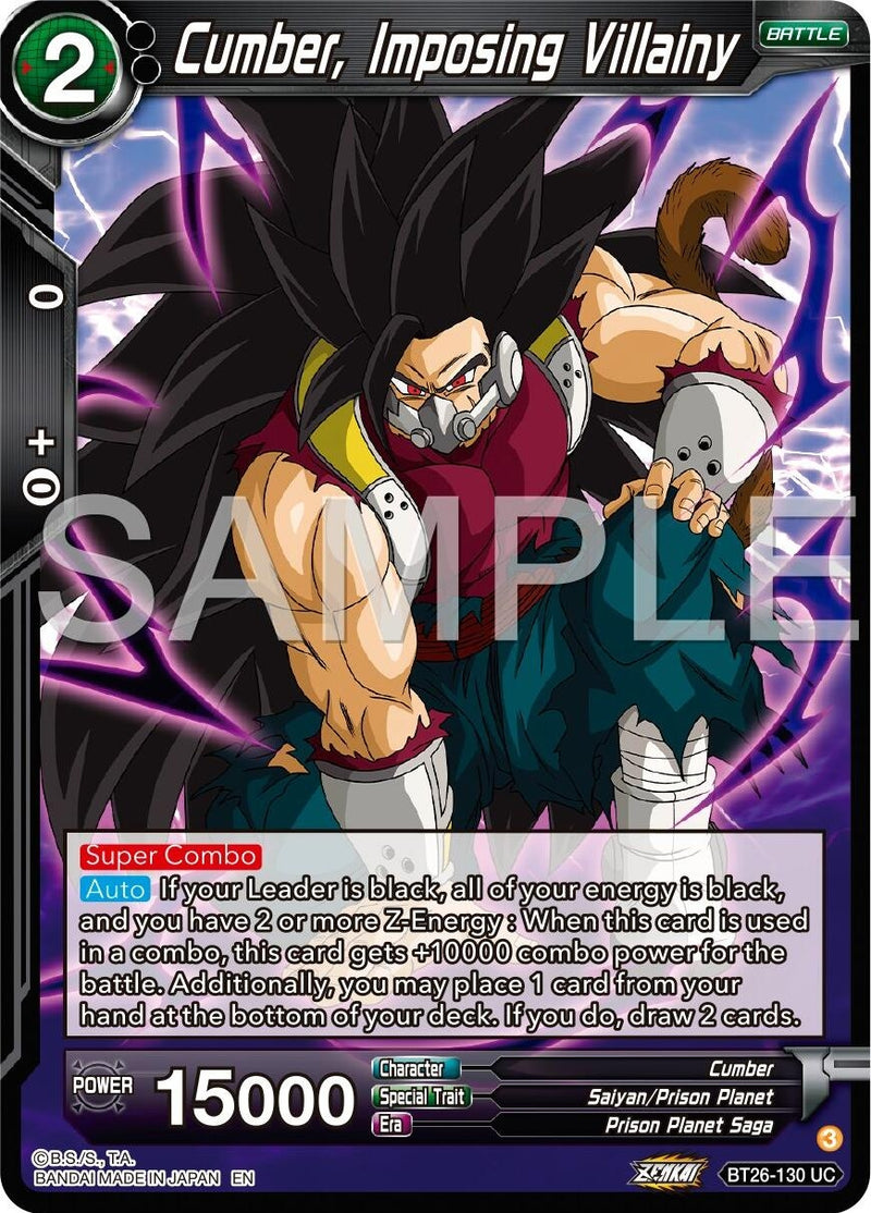 [BT26-130] Cumber, Imposing Villainy (Ultimate Advent)