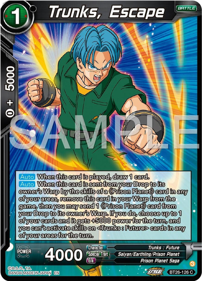 [BT26-126] Trunks, Escape (Ultimate Advent)