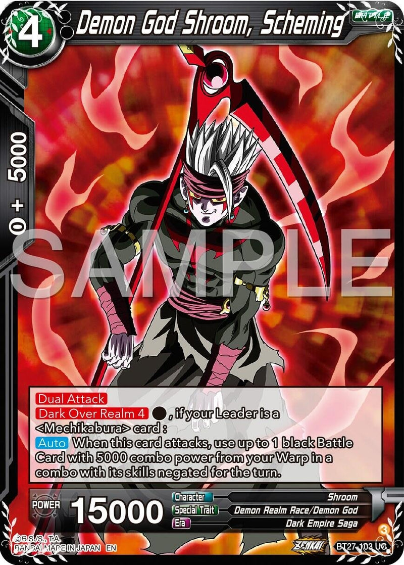 [BT27-103] Demon God Shroom, Scheming (History of Z)