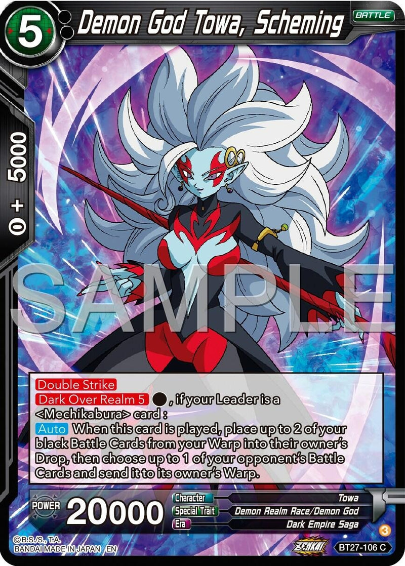 [BT27-106] Demon God Towa, Scheming (History of Z)
