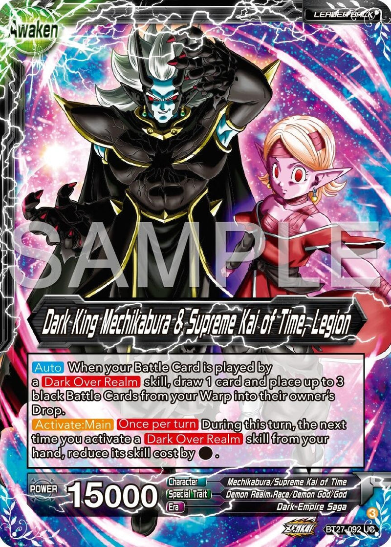 [BT27-092] Mechikabura // Dark King Mechikabura & Supreme Kai of Time, Legion (History of Z)