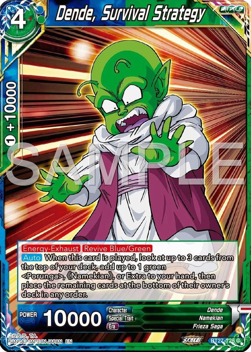 [BT27-128] Dende, Survival Strategy (History of Z)