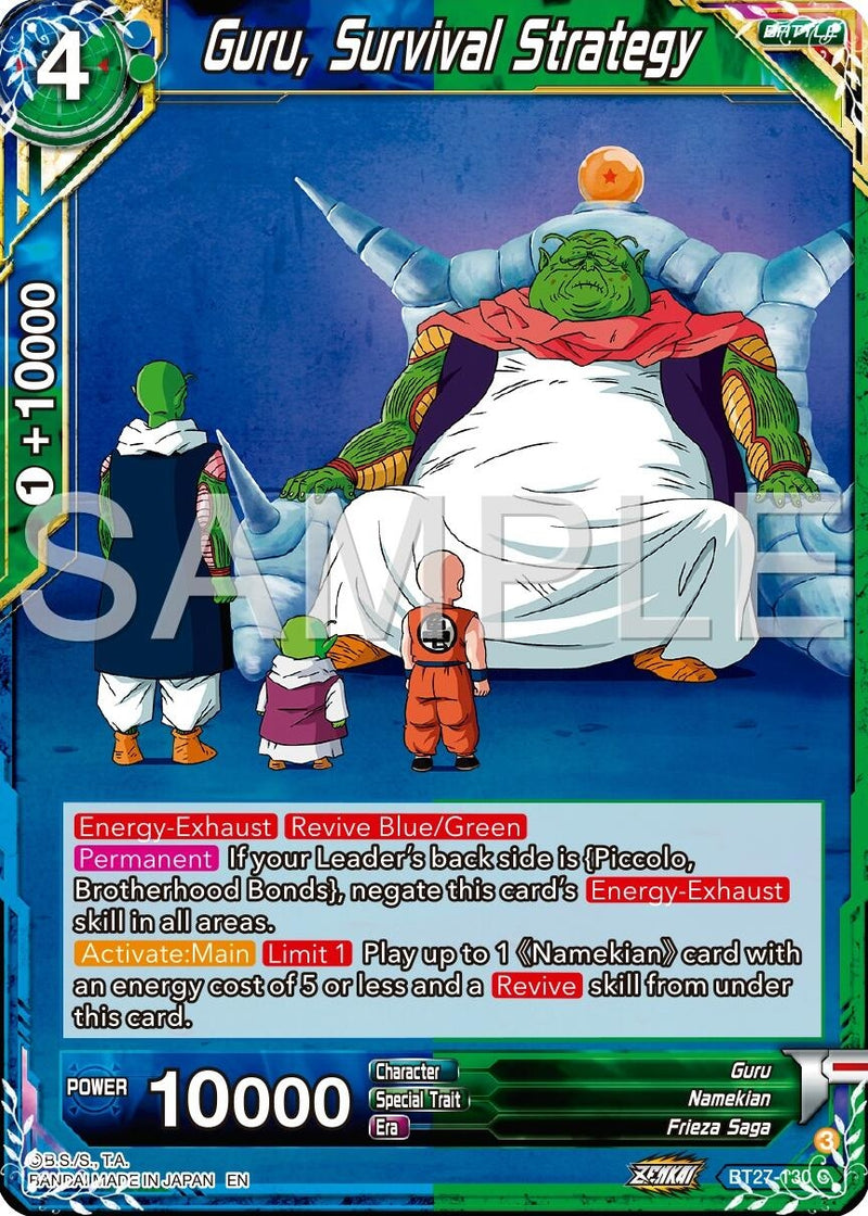 [BT27-130] Guru, Survival Strategy (History of Z)