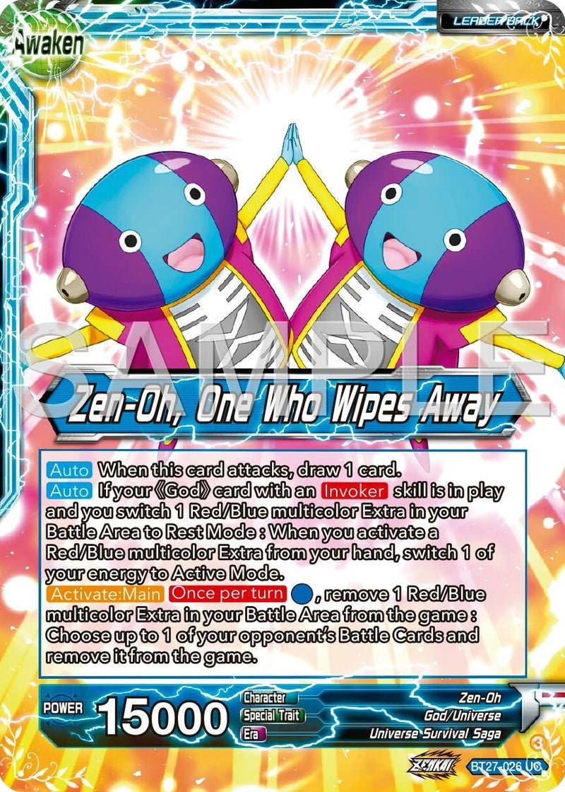 [BT27-026] Zen-Oh // Zen-Oh, One Who Wipes Away (History of Z)