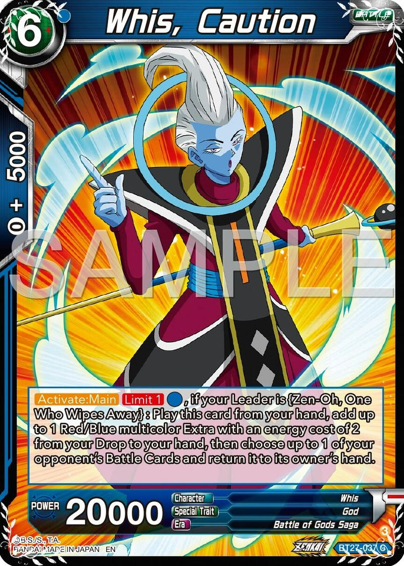[BT27-037] Whis, Caution (History of Z)