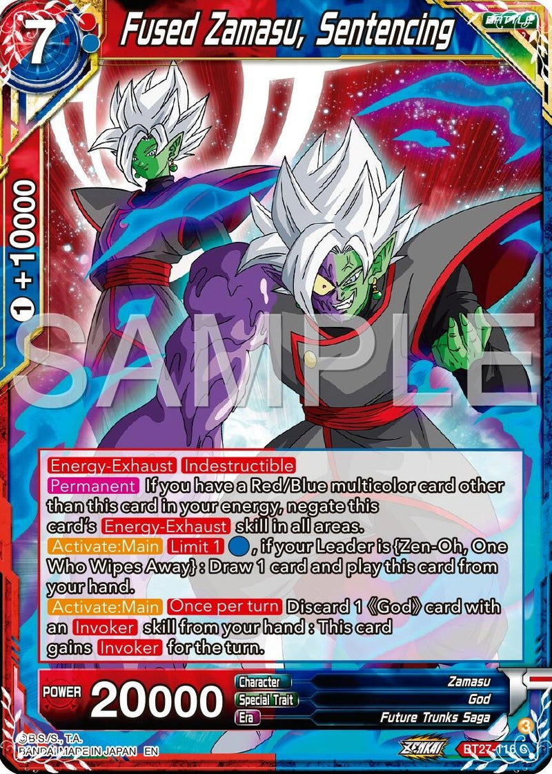 [BT27-116] Fused Zamasu, Sentencing (History of Z)