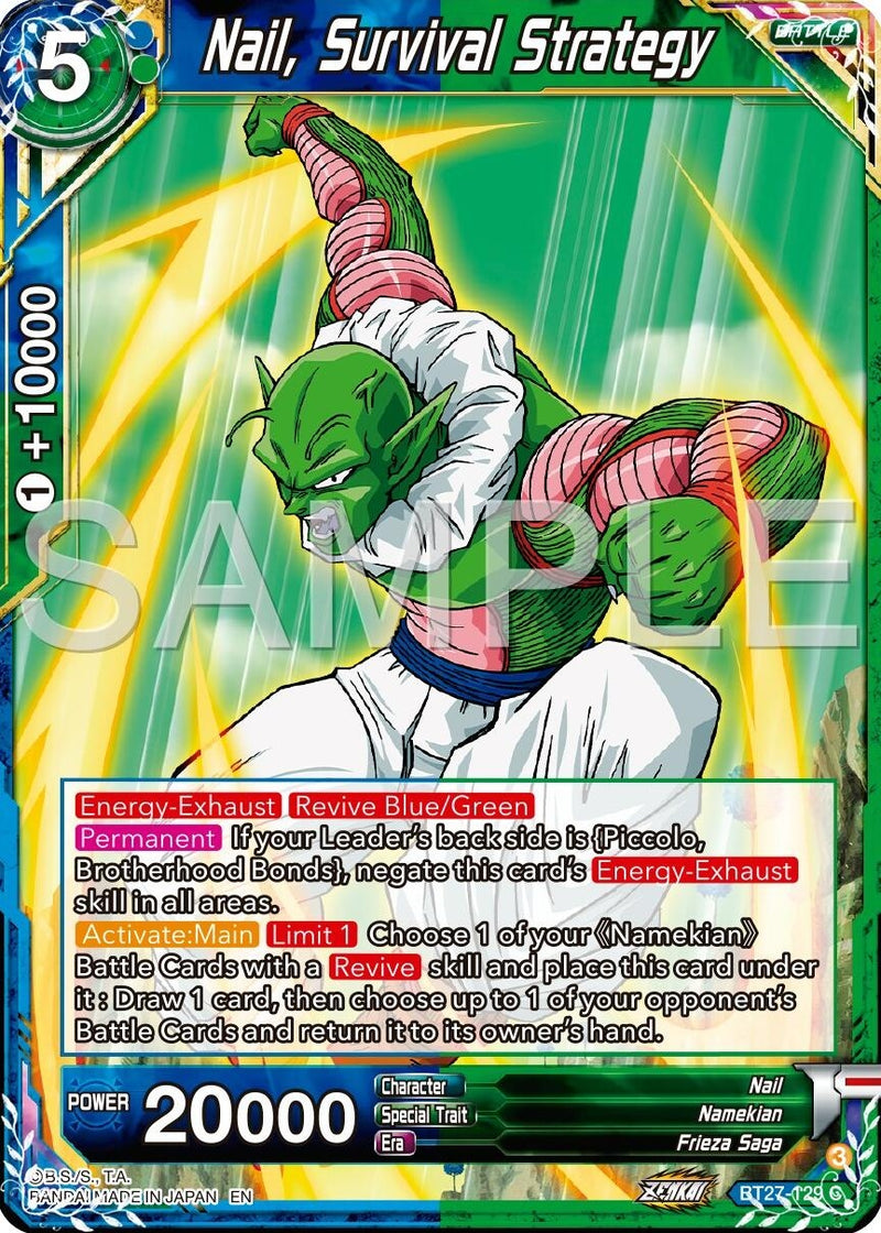 [BT27-129] Nail, Survival Strategy (History of Z)