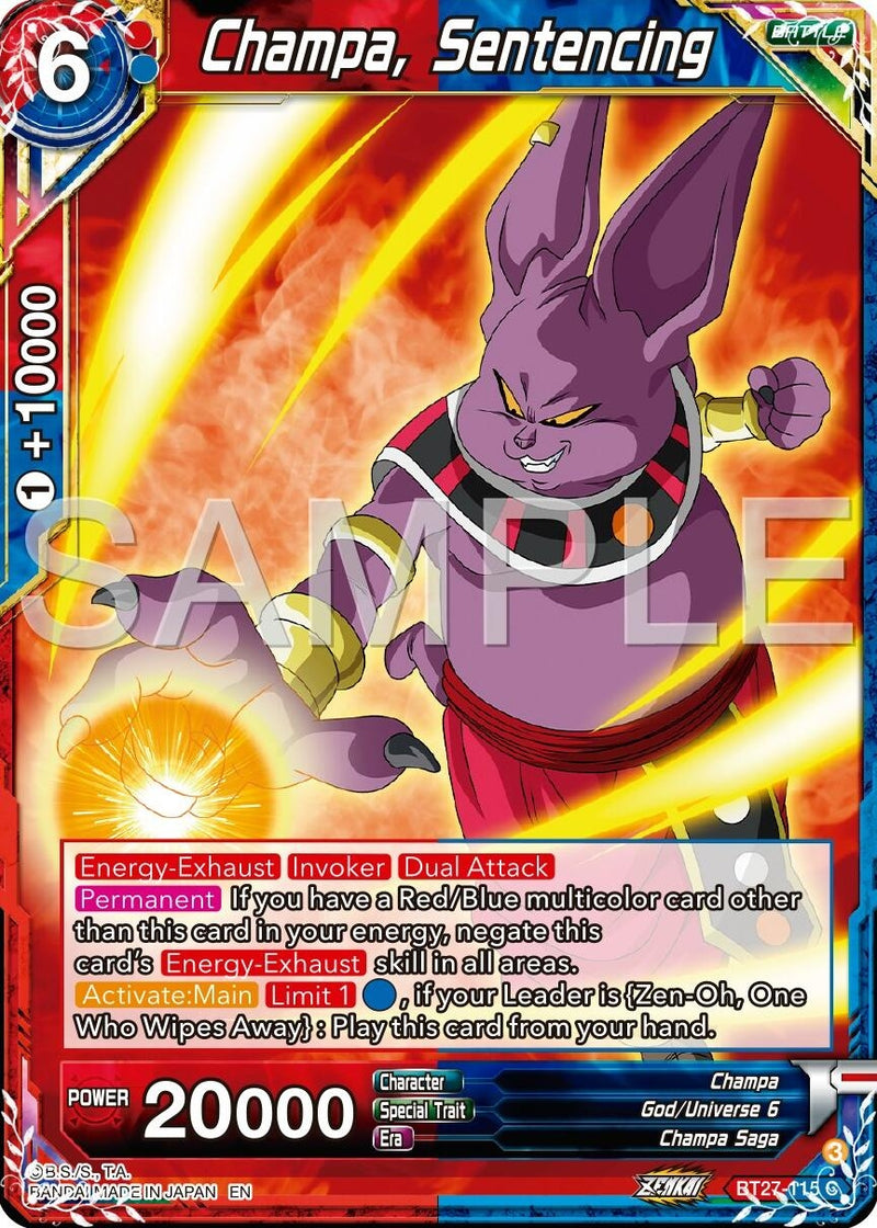 [BT27-115] Champa, Sentencing (History of Z)